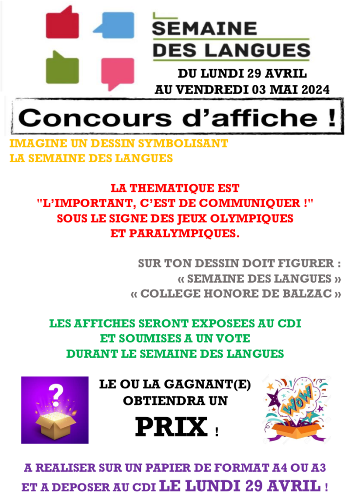 Le collège Honoré de Balzac de Vénissieux organise une semaine des langues vivantes. 
