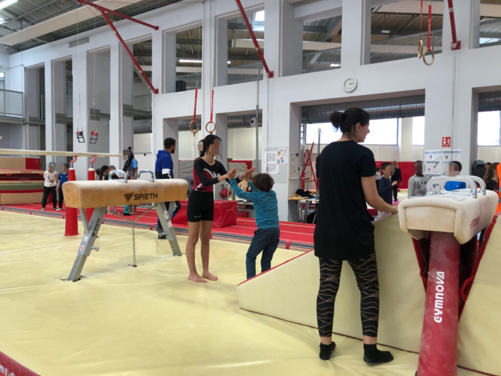 Les élèves de gymnastique du collège Honoré de Balzac de Vénissieux ont présenté leur travail aux élèves de CP de plusieurs écoles de Vénissieux. 