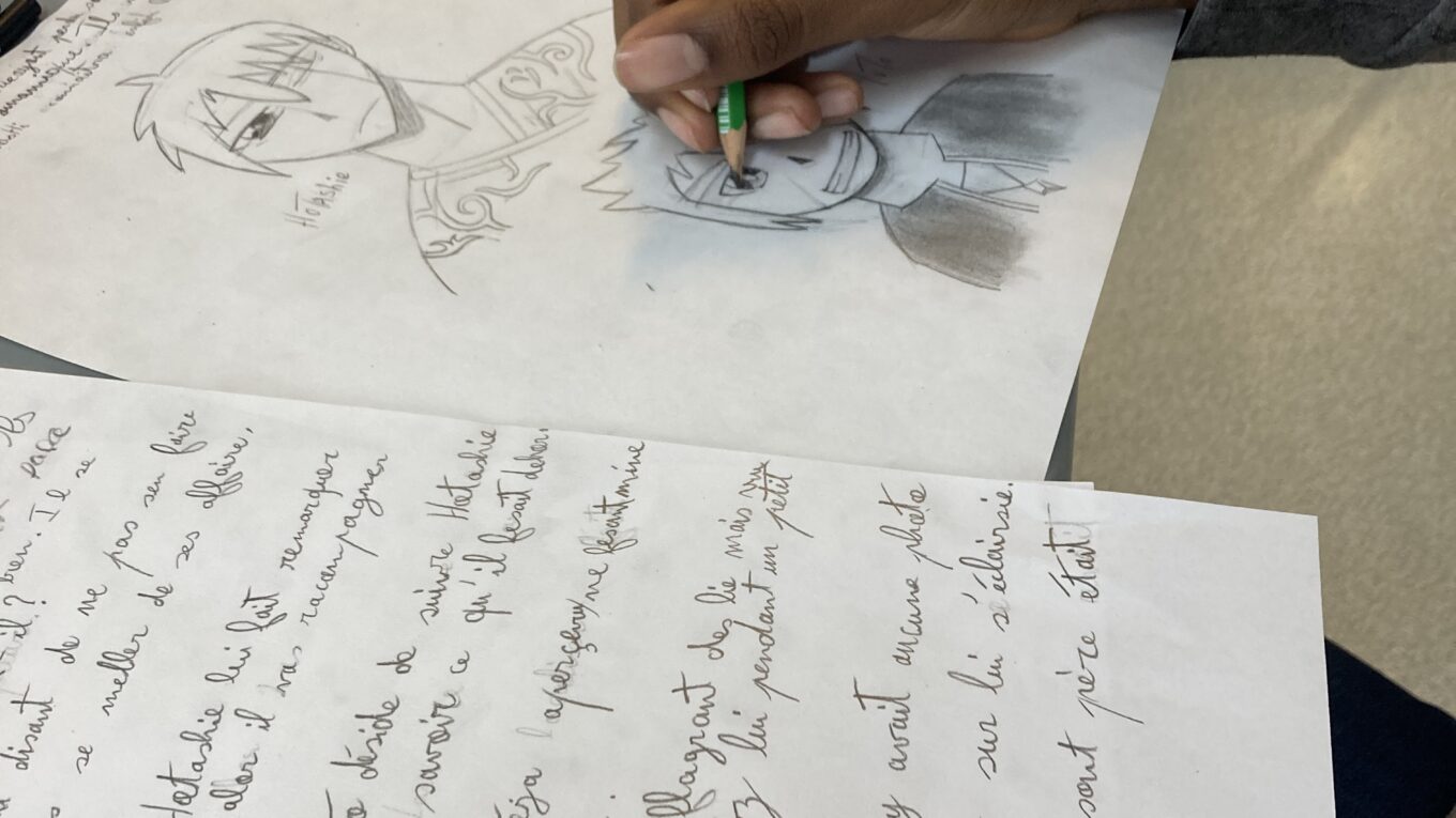 Treize élèves du collège Honoré de Balzac de Vénissieux ont imaginé différents scénarios pour une BD lors d'un atelier durant les vacances.