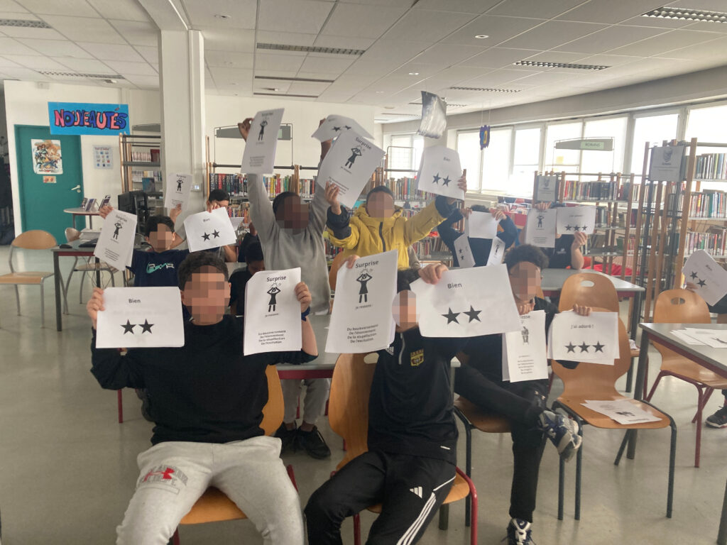 Des élèves du collège Honoré de Balzac de Vénissieux ont participé à des ateliers à l'occasion de la Fête du court-métrage avec le Centre social du Moulin à Vent.