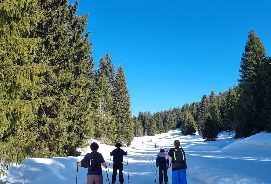 Sortie ski de fond du collège Honoré de Balzac de Vénissieux
